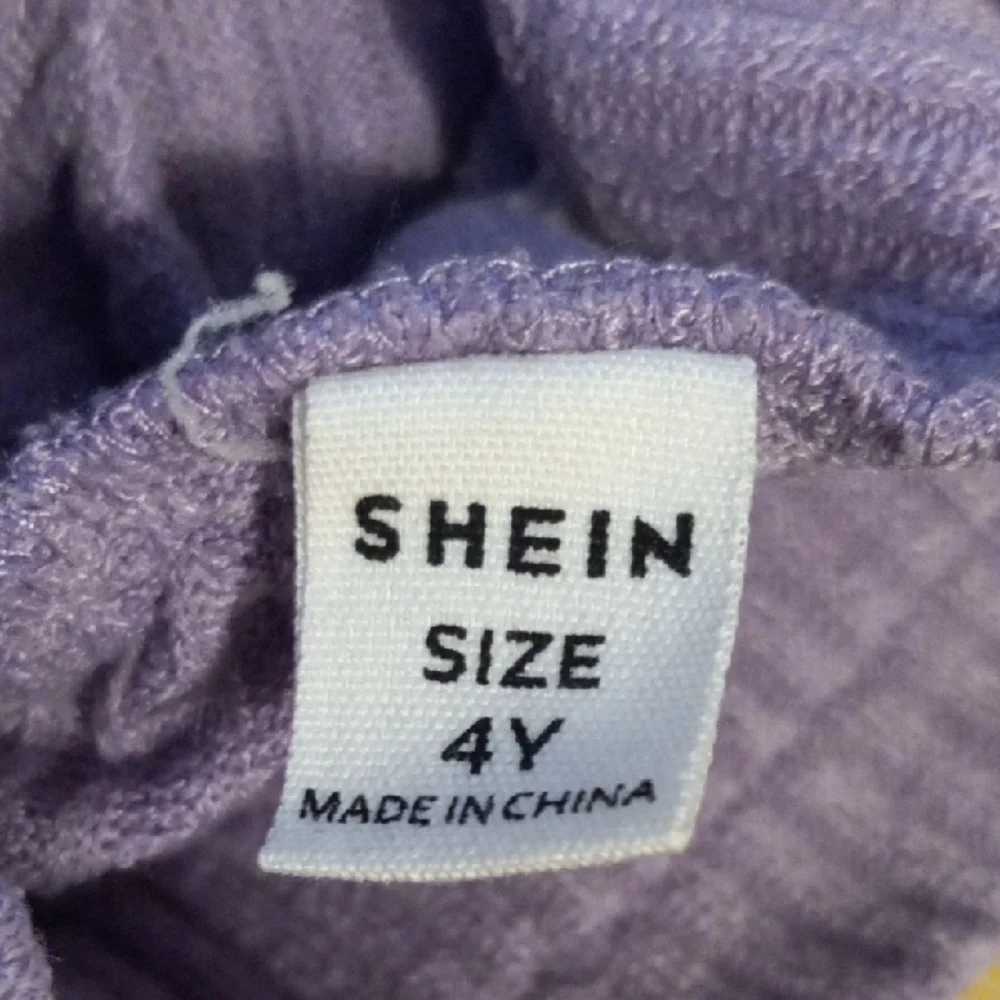 SHEIN Purple Ribbed Diaper Cover